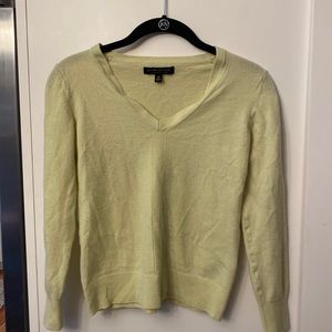 Banana Republic light green v-neck sweater.